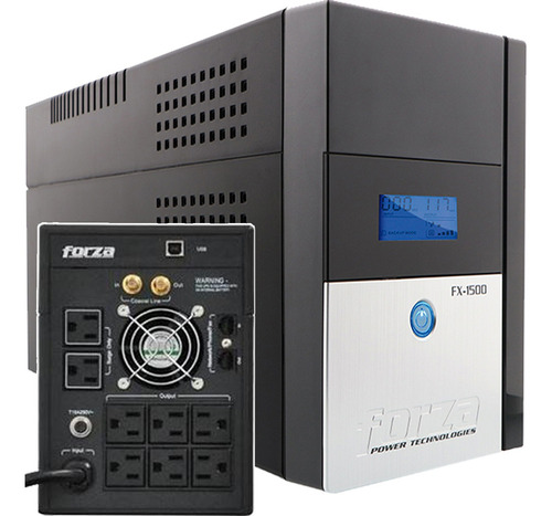 Ups Forza Fx-1500lcd 1.5kva 1500va 840w 8 Tomas 120v Rj11 Ne