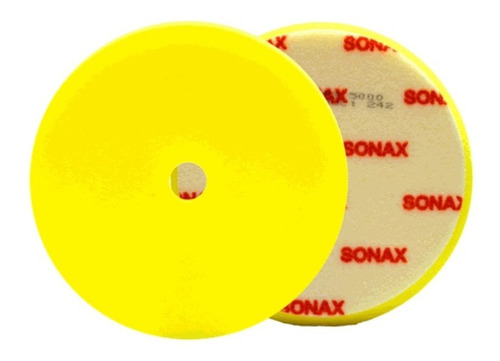 Pad Bonete Sonax 6 Pulgadas Amarillo Medio Refinado Orbital