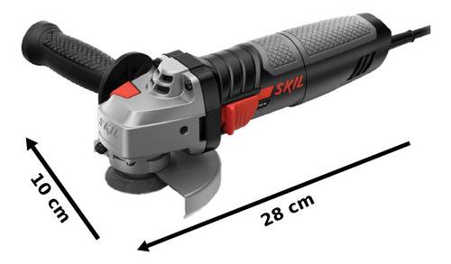 Imagen 6 de 10 de Miniamoladora angular Skil Metal 9004JR de 50 Hz color negro 830 W 220 V + accesorio