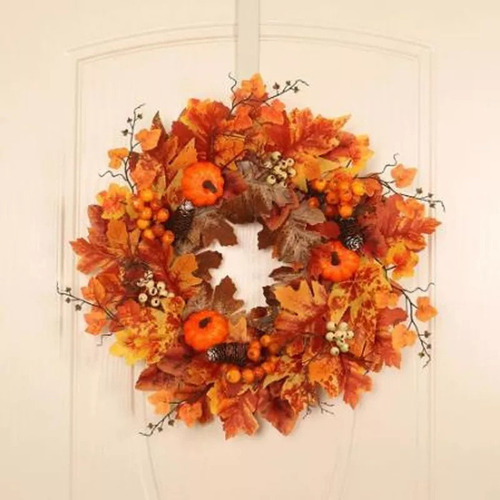 Decoración De Navidad Otoño Guirnalda Decoración De Hallowee Color Naranja