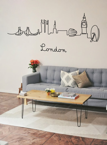 Vinilos Decorativos Para Pared De Sala Ciudad London Trazo