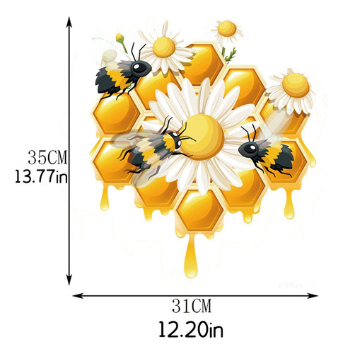 Pegatinas De Pared De Pvc Con Forma De Abeja En Forma De C C