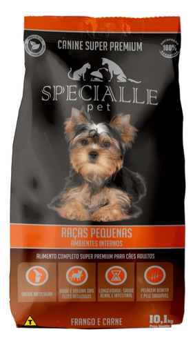 Ração Specialle Pet Cães Adulto Pequeno Frango E Carne 10kg