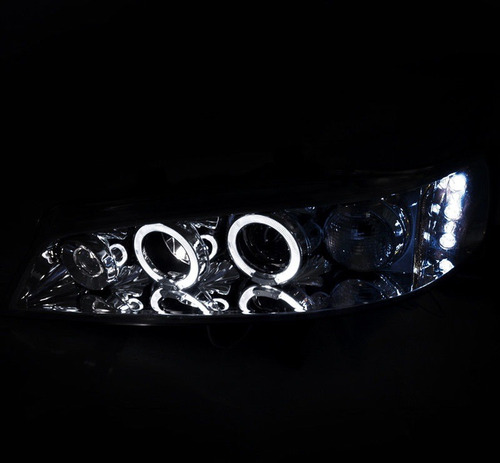 Honda Accord 1994 - 1997 Juego Faros Con Ojo De Angel Cromad