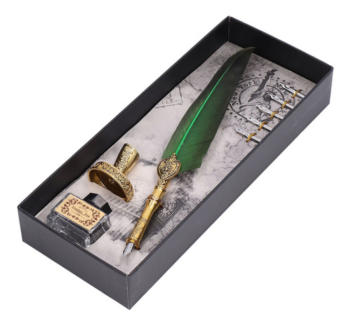 Pluma Exquisita Vintage Elegante Acero Inoxidable