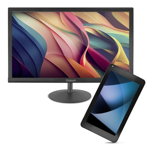 Monitor Led 27 Pulgadas Qtouch Full Hd Qt-27 + Tablet Qtouch