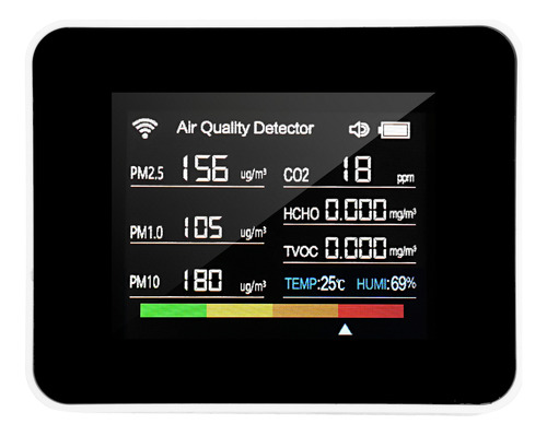 Detector De Calidad Del Aire, Fecha, Cronómetro, Alarma, Hot