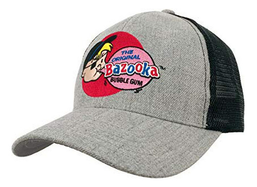 Gorra Bazooka Bubble Gum Retro - Joe Cartoon (gris Y Negro)