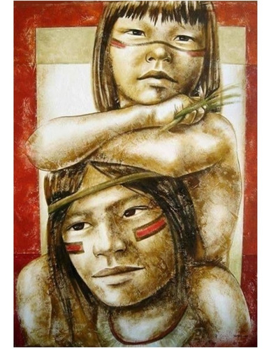 Pôster - Indios Brasileiros - Art & Decora  -  33 Cm X 48 Cm