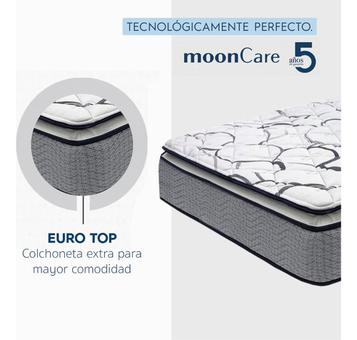 Colchón Individual Restonic Zen + 2 Almohadas + Sabanas