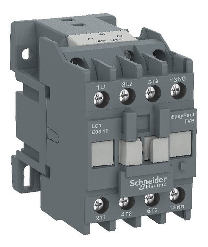 Contactor tripolar Schneider Tesys E de 9 A, 24 V CA, 50/60 Hz, 1 na