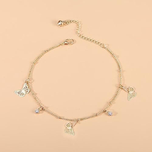 Tobillera De Mariposa Sither Para Mujer, Tobillera Con De A