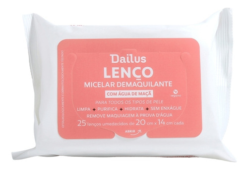 Lenço Micelar Demaquilante Dailus - Lançamento