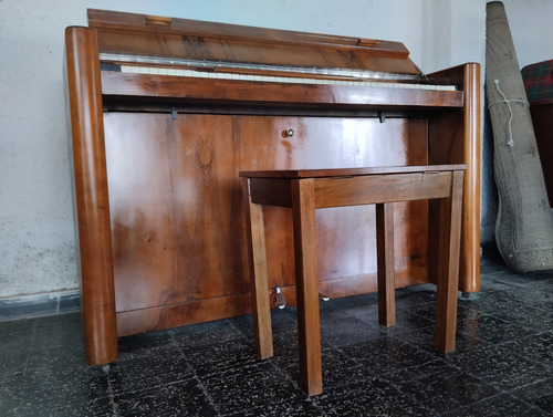 Mini Piano Riesenfeld De 85 Teclas Con Banqueta Nogal Claro