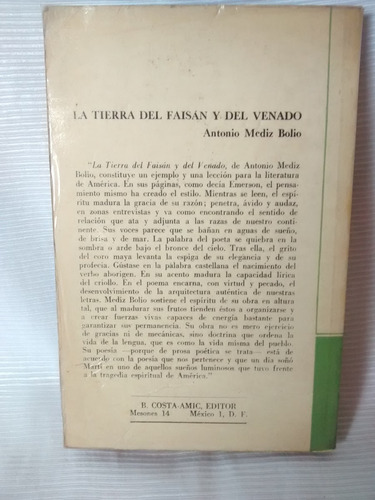 Imagen 3 de 5 de La Tierra Del Faisan Y Del Venado Antonio Mediz Bolio