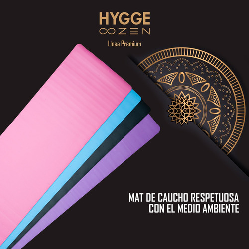 Imagen 6 de 10 de Mat Superior Colchoneta Ecológica Yoga Caucho Natural Pu