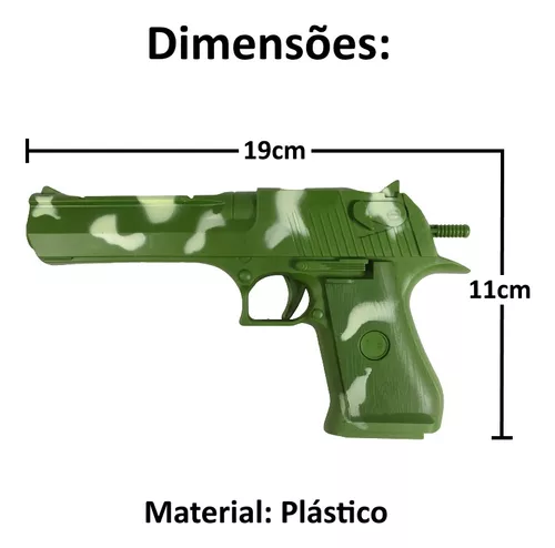 Pistola Toy que Atira Dardos E projéteis de plástico Desert Eagle