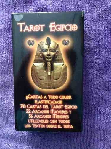 Tarot Egipcio Profesional, Cartas Plastificadas Con Manual