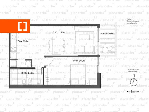 Venta De Apartamento Obra Construcción 1 Dormitorio En Tres Cruces, Gala Pop Br. Artigas Unidad 501