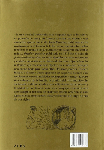 Orgullo Y Prejuicio: Sin Datos, De Jane Austen. Serie Sin Datos, Vol. 0. Editorial Alba, Tapa Dura, Edición Sin Datos En Español, 2009