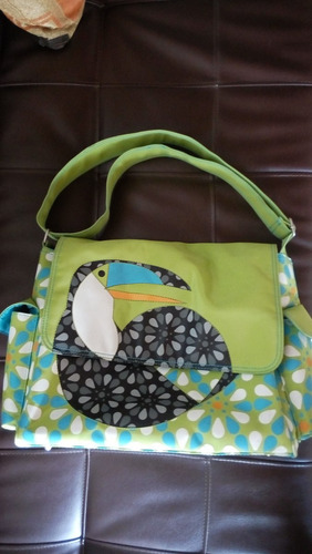 Pañalera Kalencom Eleanor Original Exclusiva Verde Con Tucán
