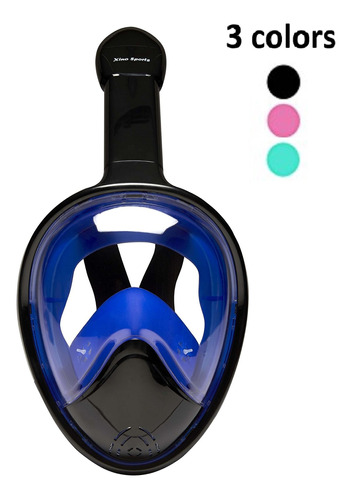 Snorkel Mascara Panoramica Full Face Diseño Para Adulto