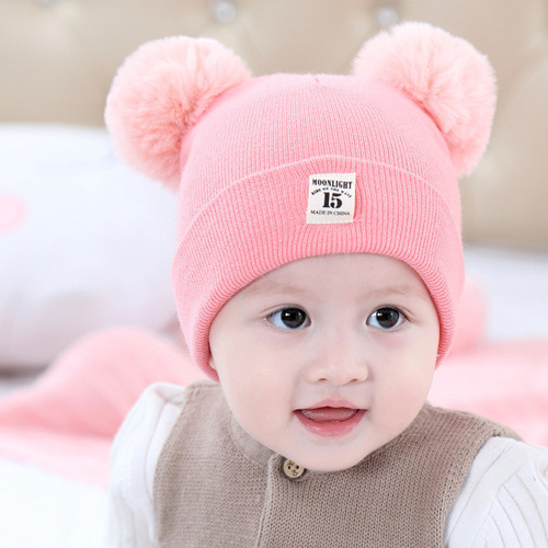 Gorro Lana Para Bebé Engrosado Y Cálido Para Niños Pequeños