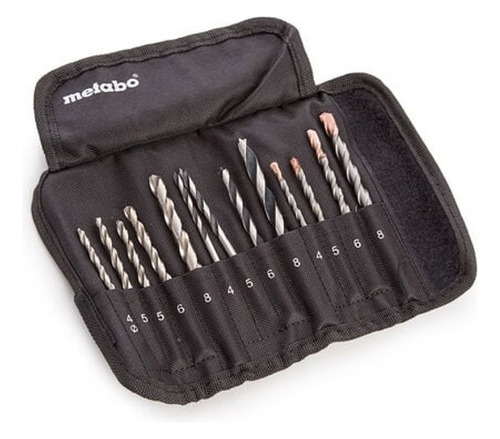 Juego Set Kit De Mechas P/ Metal Pared Madera Metabo 13 Unid