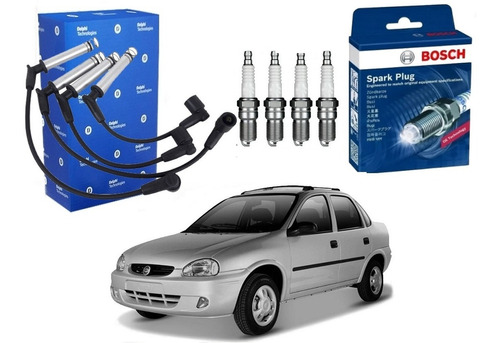 Kit Vela Cabo Delphi Oferta Corsa Classic 1.0 Flex 2010