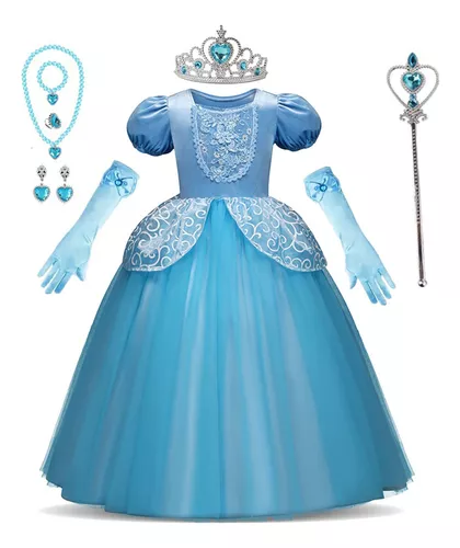 Princesa Cenicienta Disfraz Niña Talla 7-8 años