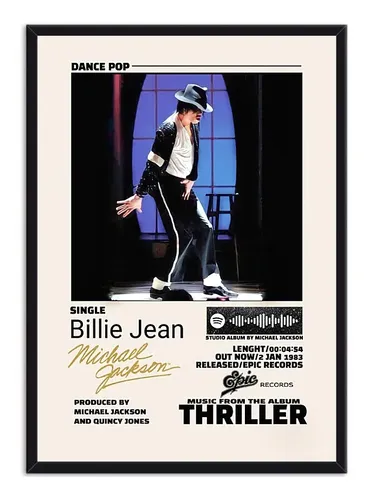 Cuadro Michael Jackson Billie Jean | Cuotas sin interés
