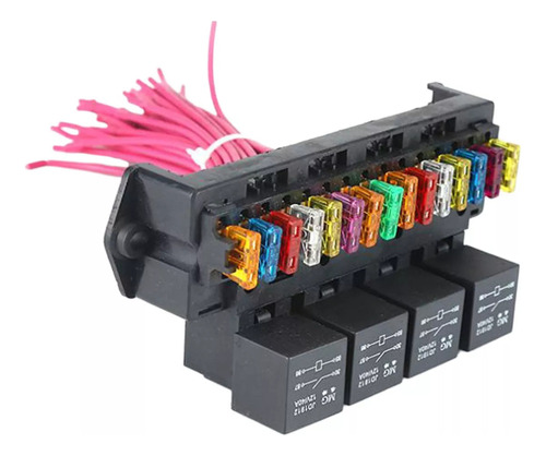 Caja De Control Principal De 15 Circuitos Portafusibles Con