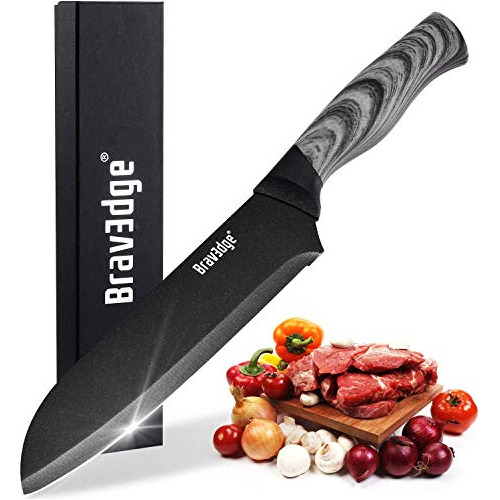 De Chef 7''   De Cocina Profesional Santoku, Hoja De Ac...