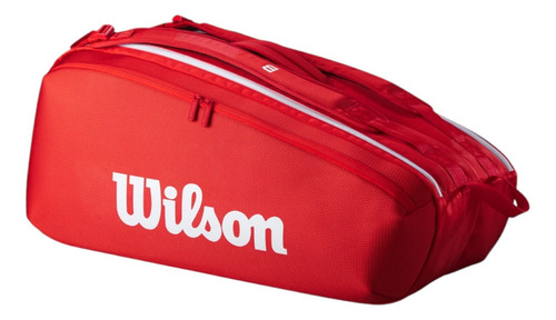 Raquetero Wilson Super Tour 9pk Rojo