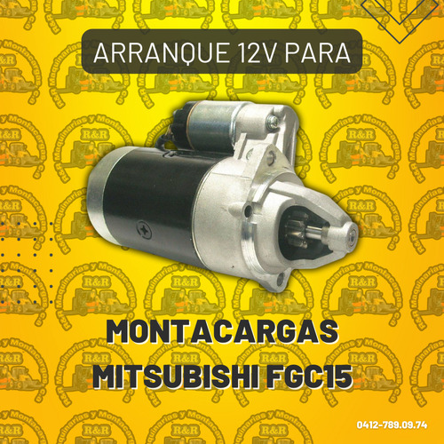 Arranque 12v Para Montacargas Mitsubishi Fgc15