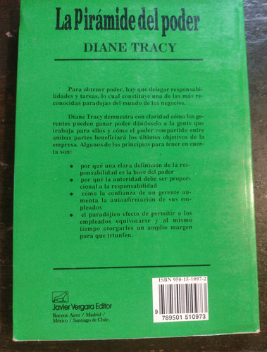 La Pirámide Del Poder - Diane Tracy - Vergara (Usado)