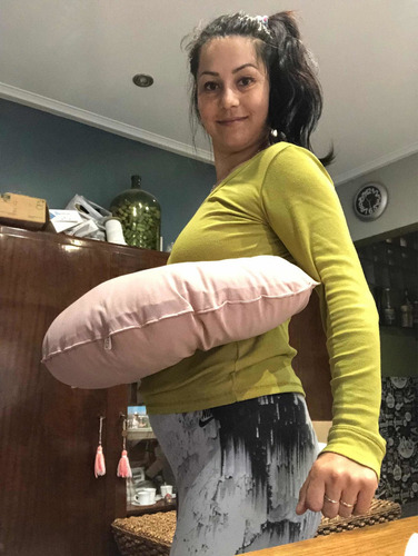 Almohadón De Lactancia Materna Yo Te Abrazo® Color Rosa Viejo