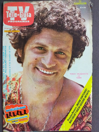 Tony Musante En Portada De Revista Tele-guía Año-1974