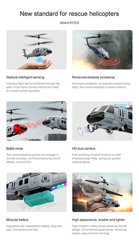 Helicóptero De Control Remoto: Detección De Gestos, Obstácul