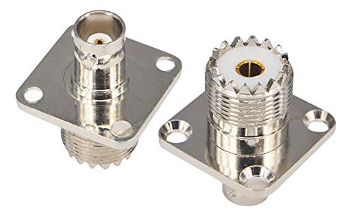 Pack De 2 Adaptadores Coaxiales Bnc A Uhf So239