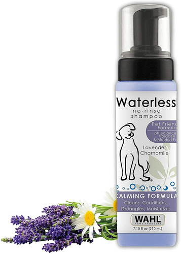 Wahl Natural Pet Champu Sin Agua Sin Enjuague, Lavanda, 7,1