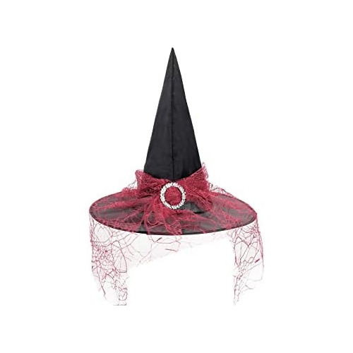 Sombrero De Bruja Niñas Encaje - Sombrero De Halloween...