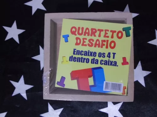 Quebra Cabeça Desafio Inteligente Quarteto 4t Enigma Puzzle