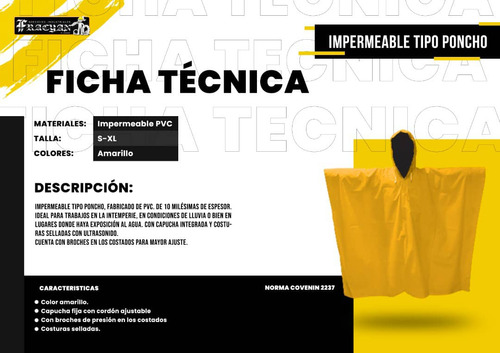 Impermeables Tipo Poncho 