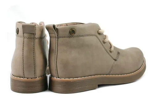 Botas Mujer Botitas Chavitos Cuero Acordonado Citadina Mara 5.490