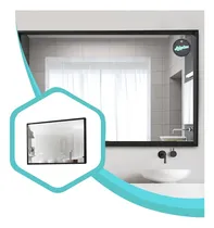 Comprar Espejo Pared Rectangular Baño 7050 Marco Hierro Listo Colgar