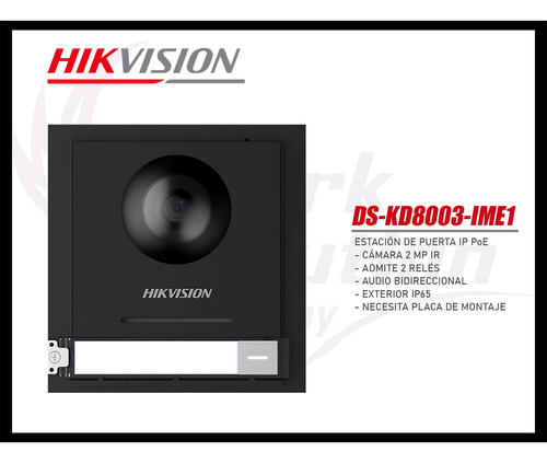 Frente De Videoportero Ip 2mp Hikvision Ds-kd8003