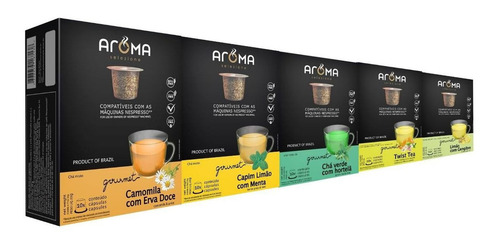 50 Cápsulas Para Nespresso - Kit Chá Funcional - Aroma