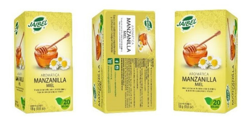 Aromatica Jaibel Plus Manzanilla Miel X 20 Unidades