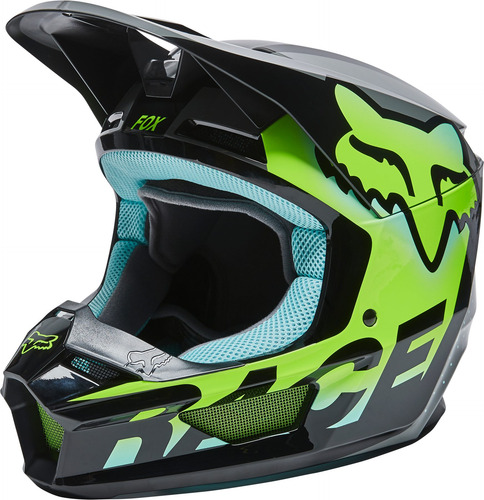 Imagen 2 de 5 de Casco Motocross Fox Niño - Yth V1 Trice #26782